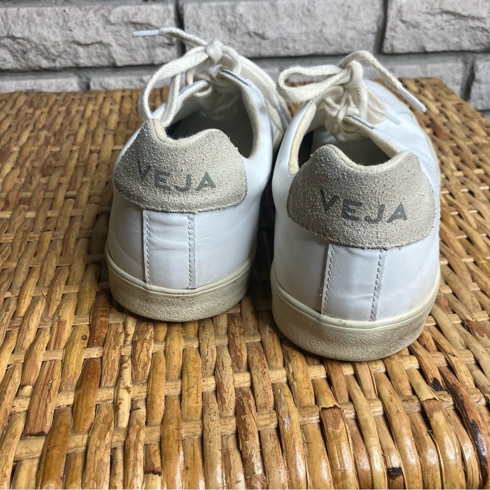 VEJA Esplar Leather Logo Sneakers - Picture 6 of 7